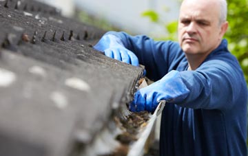 cleaning and inspecting Baile Nan Cailleach roofs